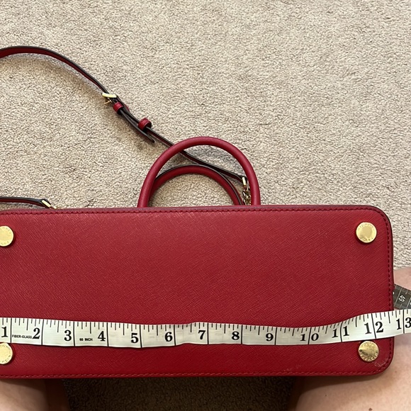 Red Michael Kors Emmy Dome satchel - Picture 12 of 14